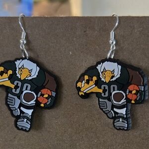 Eagle Football Player Earrings